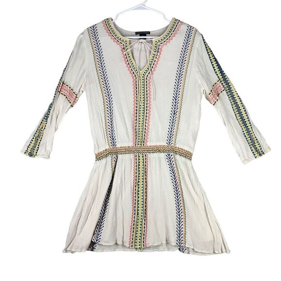 Chelsea & Theodore Embroidered Dress Women Medium - Picture 1 of 15